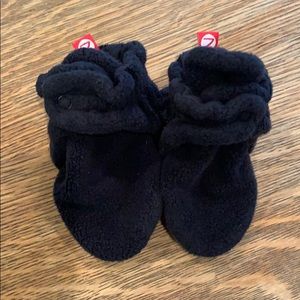 Black Zutano Booties 18 months
